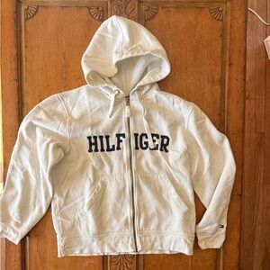 Tommy Hilfiger Kids White Zip-Up Hoodie